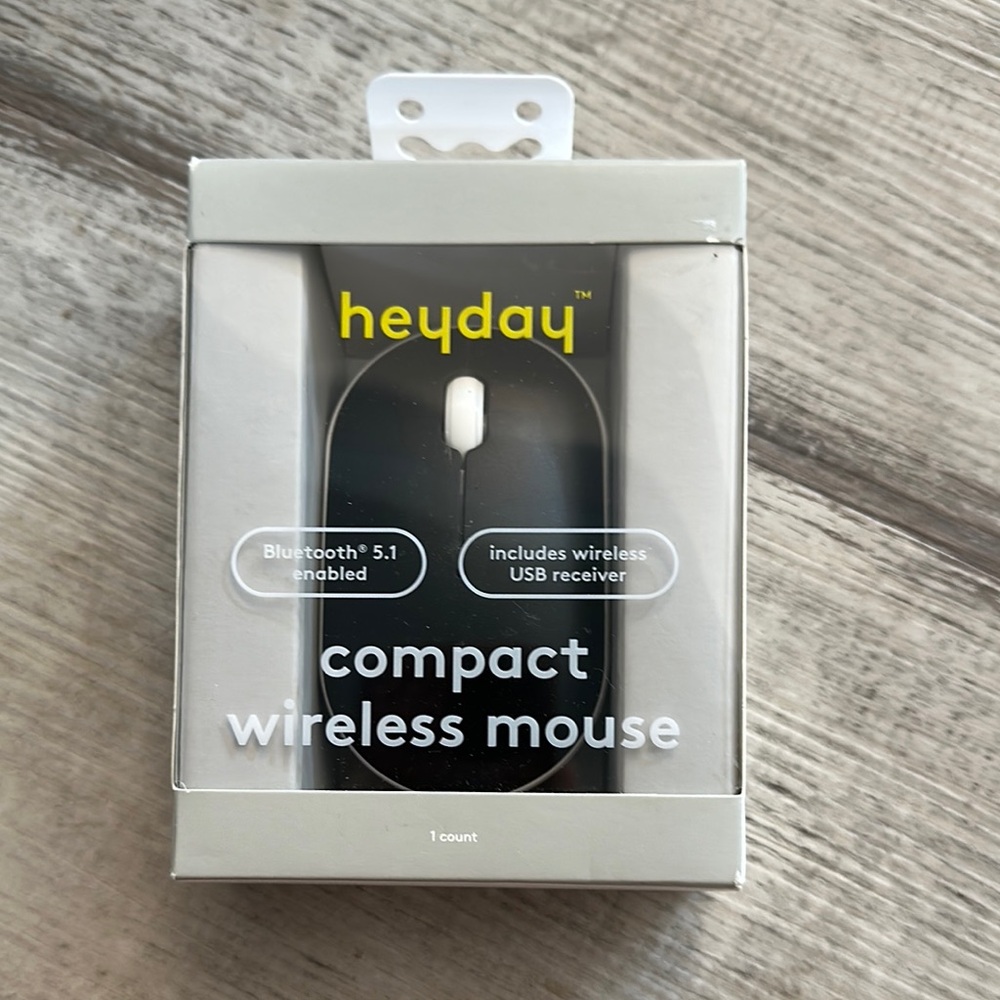 Heyday NWT Compact Wireless Bluetooth Mouse